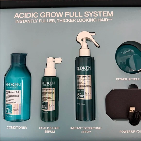 BRAND NEW NWT Redken Acidic Grow Full System Hair Set - Picture 6 of 6